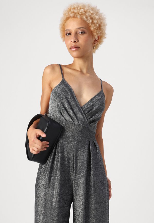 MEGAN GLITTER WIDE LEG  - Jumpsuit - silver2