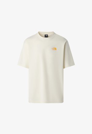 Lichtromige, korte mouwen t-shirt gemaakt van katoen. Bevat een klein oranje logo op de borst en een ronde halslijn. Normale pasvorm.
