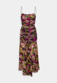 Pinko ABBRONZATO ABITO RETINA - Rochie cocktail/Rochie petrecere - black/fuchsia multi-colour