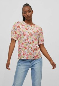 VILA Bluse - white alyssum