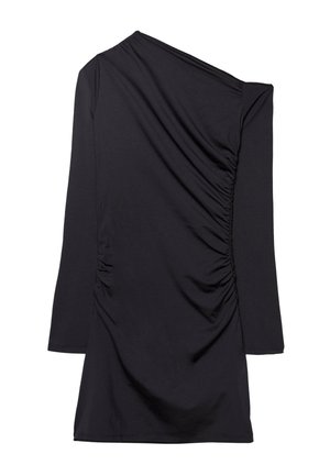 Stradivarius ASYMMETRIC - Shift dress - black