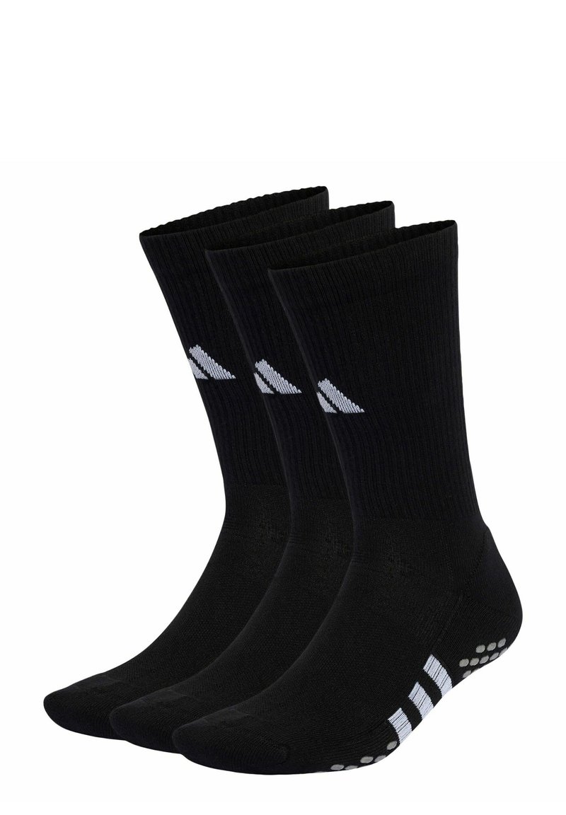 adidas Performance - PERFORMANCE CUSHIONED CREW GRIP 3-PAIRS PACK - Sports socks - black   white, Enlarge