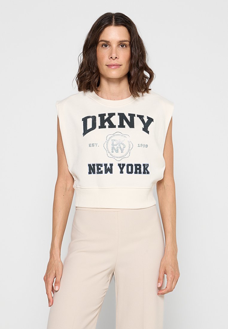 DKNY T-shirt print crème