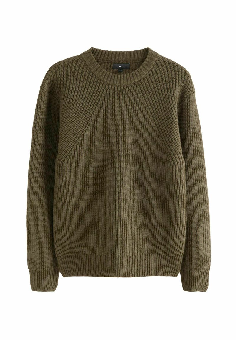 Next CREW NECK - Svetrík - khaki green