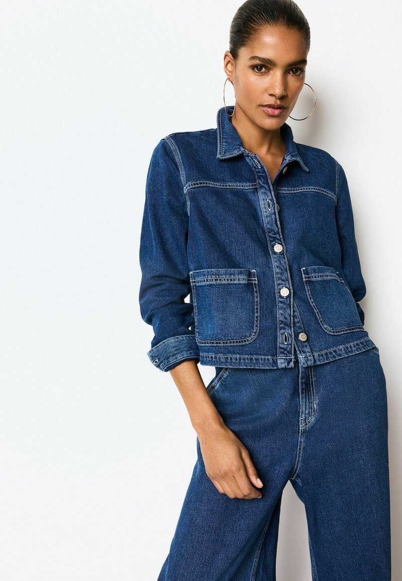 Next Performance Jacket Next REGULAR FIT - Denim jacket - dark blue/blue - Zalando