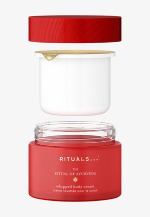 KREM DO CIAŁA WKŁAD - THE RITUAL OF AYURVEDA - OLEJEK ZE SŁODKICH MIGDAŁÓW I RÓŻA INDYJSKA - Wkład uzupełniający do kąpieli i pielęgnacji ciała