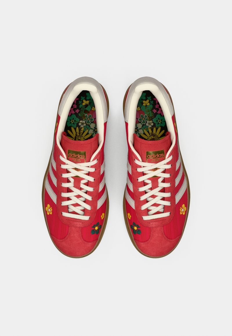 adidas gazelle silver green womens Adidas Gazelle Indoor Better Scarlet Patent Leather JQ8123