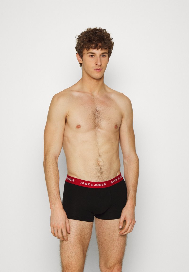 Jack & Jones JACSOLID BOXER BRIEFS 3 PACK - Calzoncillos Bóxer Largos - Light Grey/melangepack White/navy Blazer/gris Claro