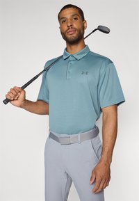 Under Armour TECH - Polokošeľa - jasper blue/pitch gray