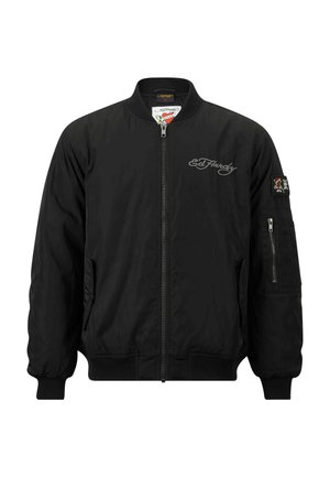 Ed Hardy TONAL DOUBLE - Bomber Jacket - black