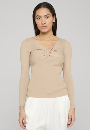 KNOT LONGSLEEVE - Strikkegenser - taupe