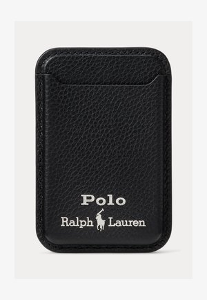 Polo Ralph Lauren LEATHER CARD CASE WITH MAGSAFE - Puzdro na vizitky - black