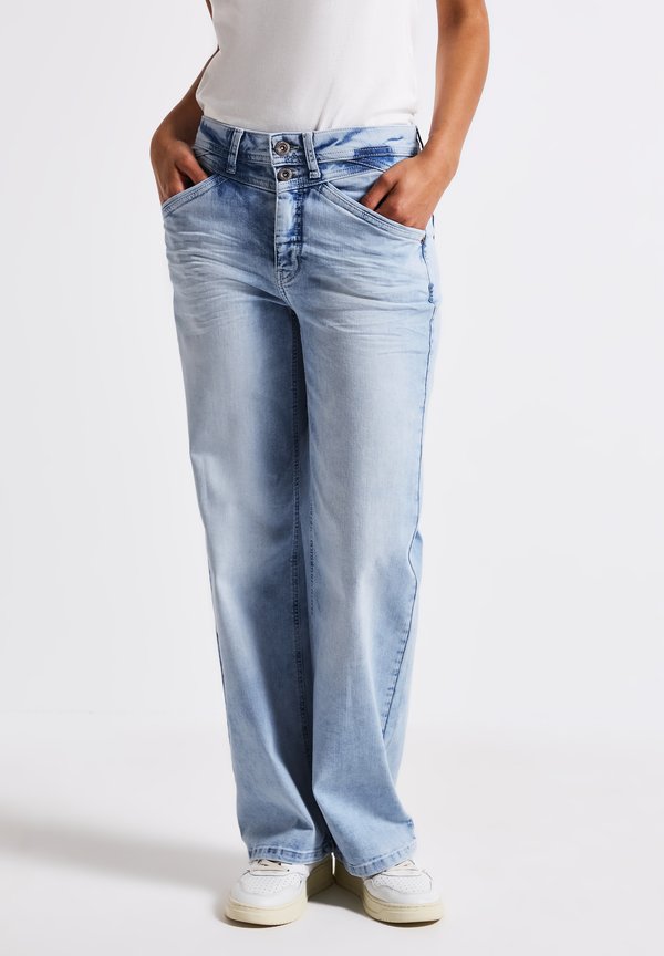 BLEACHED WIDE - Jeans Straight Leg - blau