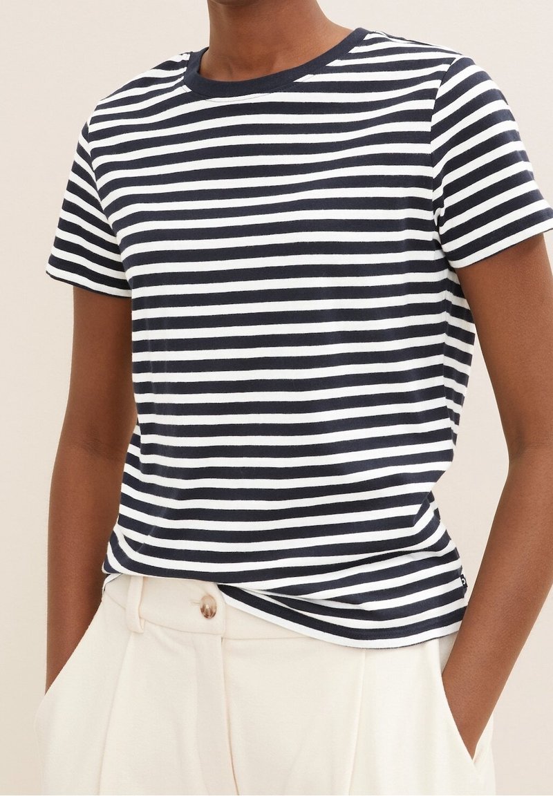 TOM TAILOR DENIM T-shirt med print - dark blue
