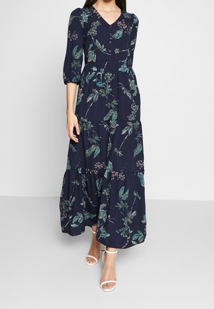 Maxi dress - mottled dark blue