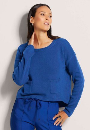 MADELEINE, RUNDHALS MIT TASCHEN - Pullover - royal blue