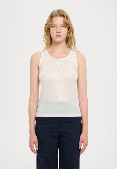 MCM SEQUINS TANK  - Top - white