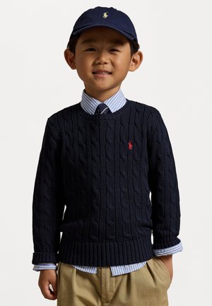 Polo Ralph Lauren CABLE KNIT COTTON SWEATER - Strikkegenser - navy
