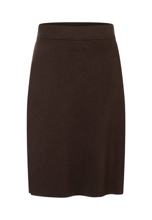 More & More, MORE & MORE FEINER, FEMININER STRICKROCK, SCHLUPFFORM - A-line skirt - brown
