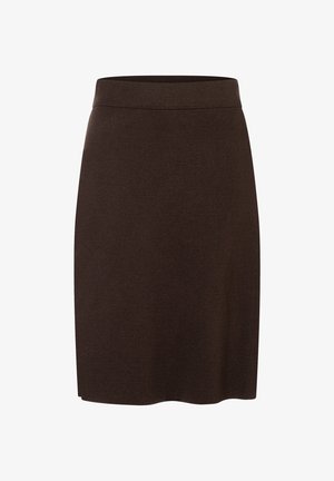 More & More, MORE & MORE FEINER, FEMININER STRICKROCK, SCHLUPFFORM - A-line skirt - brown