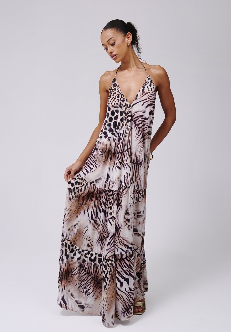 long dress beach cover up Swiss Dot Sheer Beach Cover Up Maxi Dress – RESORT-CHIC OMK BOUTIQUE