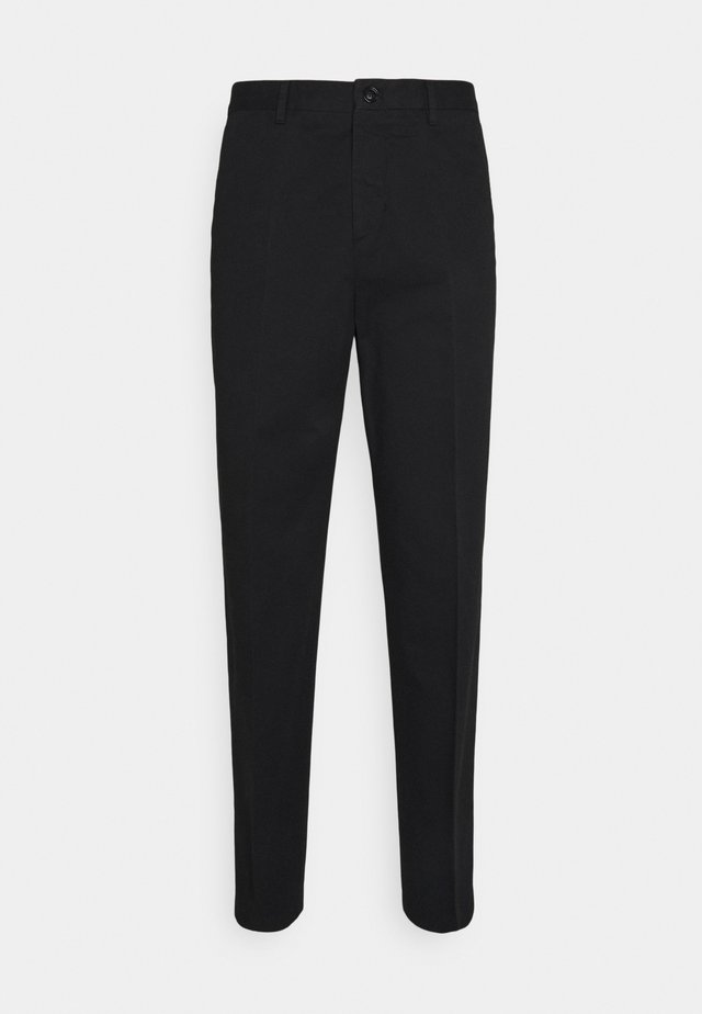 WILLIAM COTTON TROUSER - Bukser - black