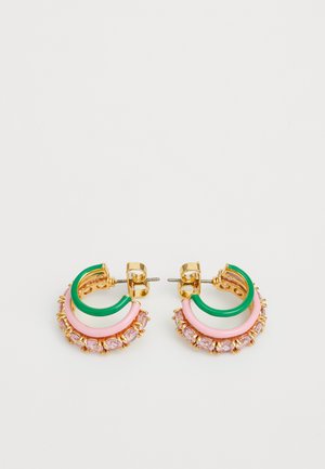 kate spade new york HINT OF SHIMMER HUGGIES - Náušnice - pink multi
