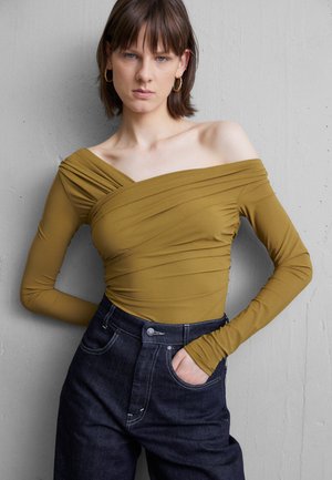 Goldsign THE FONTEYN BODYSUIT - Pikkade varrukatega topp - grove