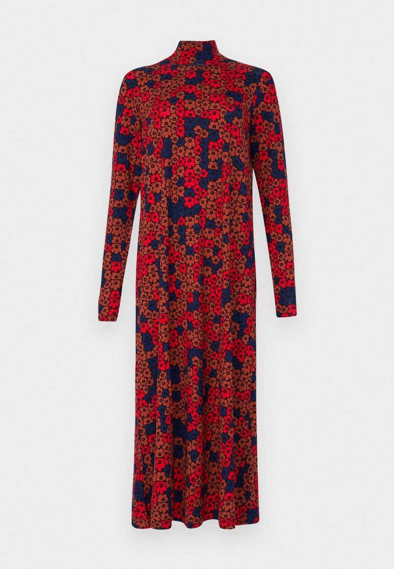 Marimekko CAVEA UNIKKO - Freizeitkleid - brick red/blue/mehrfarbig ...