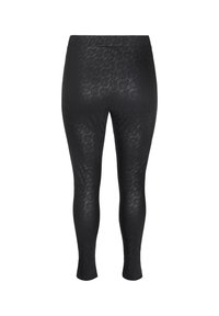 Zizzi Tajice-hlače - black aop lace
