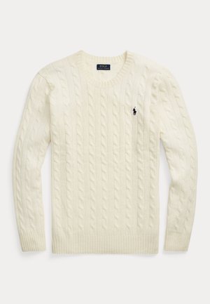Polo Ralph Lauren Big & Tall, CABLE-KNIT WOOL-CASHMERE - Jersey de punto - andover cream