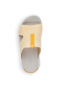 Rieker Pantolette flach - white yellow