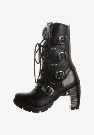 New Rock TR003-S1 - STIEFELETTE - Platform boots - schwarz