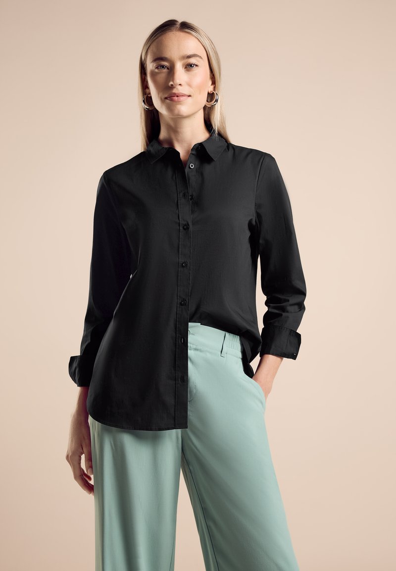 Street One Street One Button-down blouse - schwarz