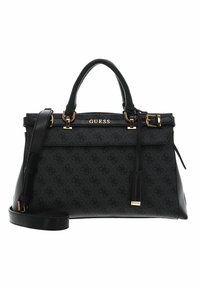 Guess - SESTRI LOGO LUXURY SATCHEL - Borsa a mano - coal logo Immagine in miniatura 1