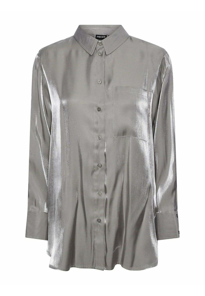 Chemisier en gaze de coton sans manche - gris | be camaïeu