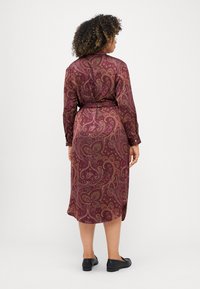 Lauren Ralph Lauren Woman ADEOLA LONG SLEEVE DAY DRESS - Dnevna haljina - burgundy/multi