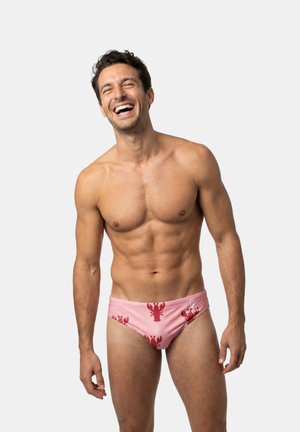 Bañador tipo slip - pink lobster