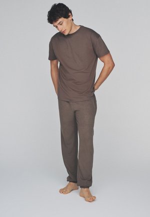 THE SET, REGULAR FIT 2 PACK SET   - Pyjama - chocolate brown