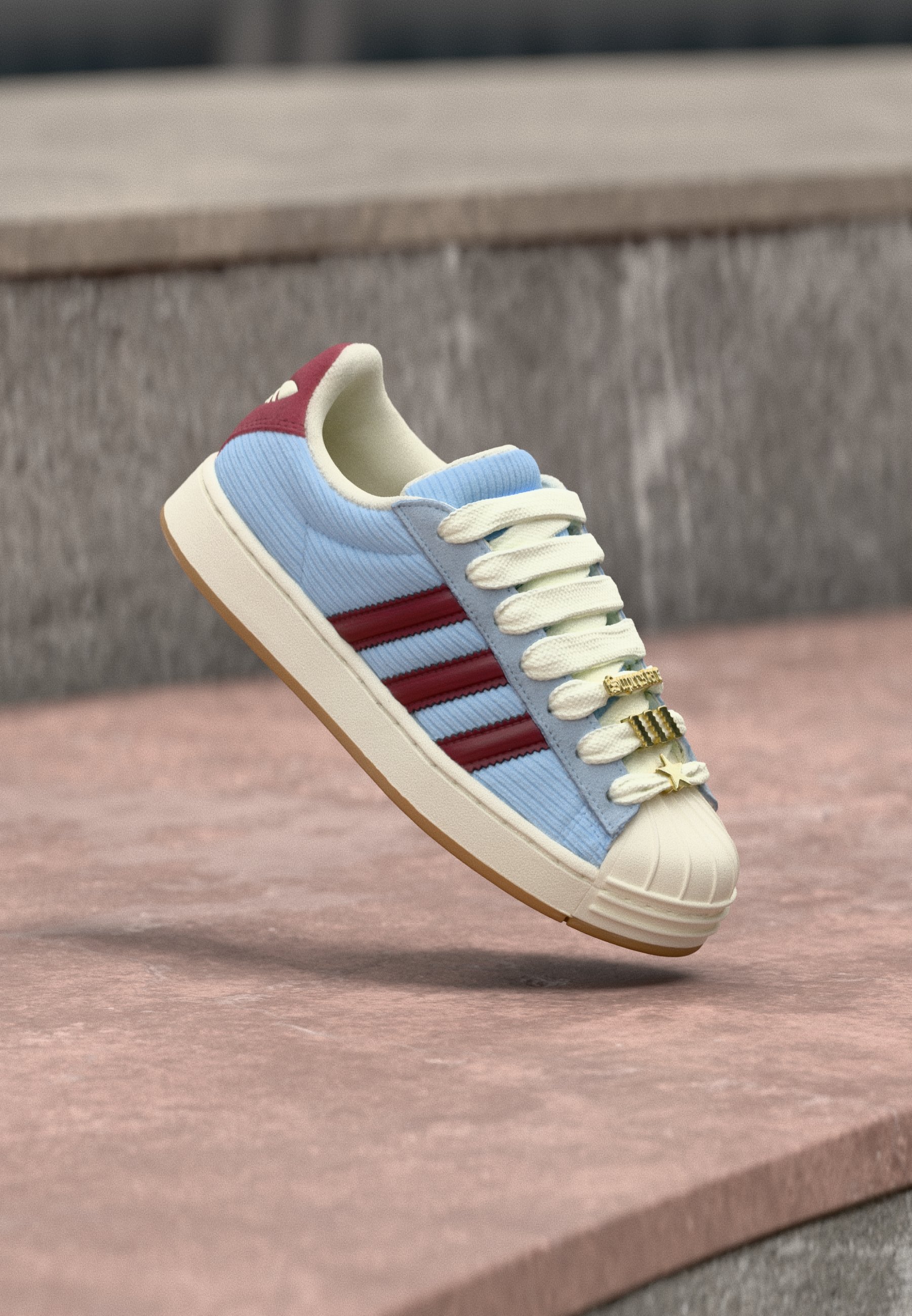 adidas superstar red blue
