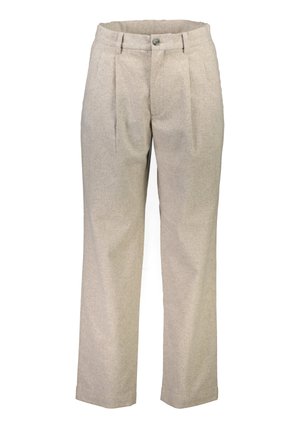 WIDE - Trousers - dk sand mel