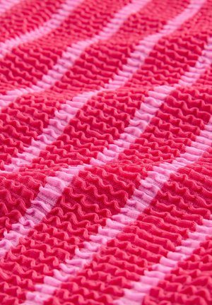 Next, TALL FIT  - Bikini pezzo sotto - pink/red stripe crinkle