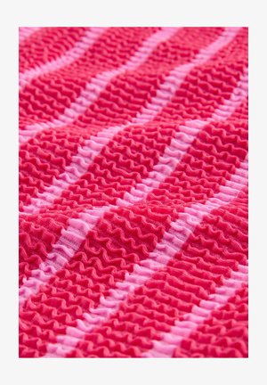 Next, TALL FIT - Bas de bikini - pink/red stripe crinkle