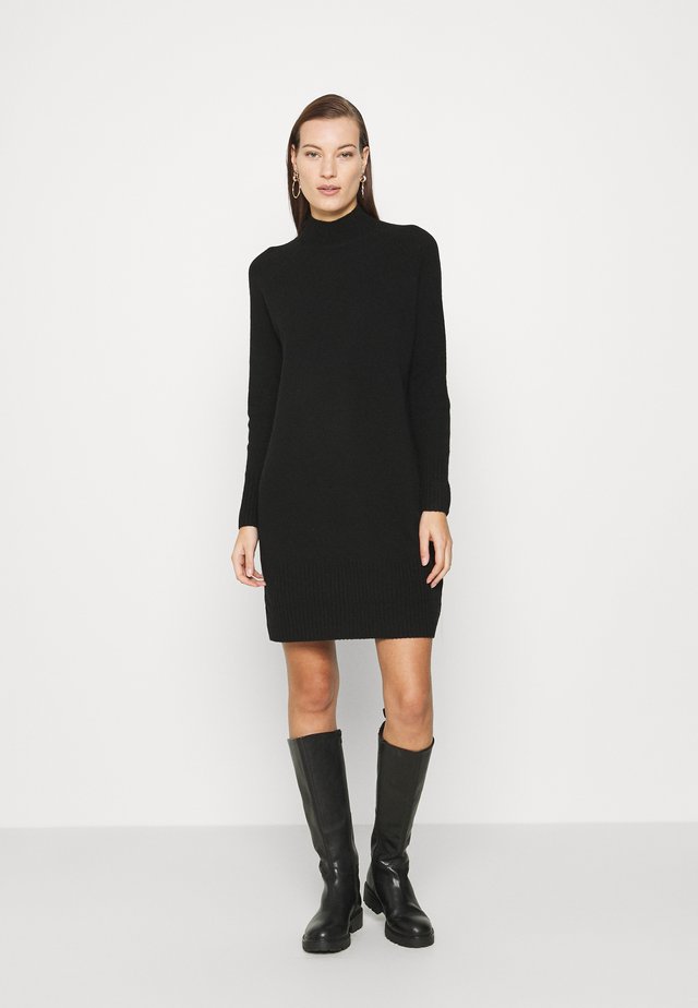FUNNEL DRESS - Neulemekko - black