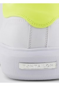 TOM TAILOR Sneaker low - white-neon-yellow