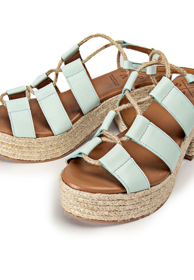 Damen Halbschuhe | POPA Plateausandalette green/grün - VR93507 Damen Halbschuhe | POPA Plateausandalette green/grün - VR93507