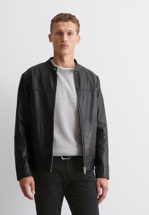 Marc O'Polo REGULAR - Leren jas - black