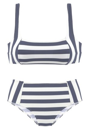 SET - Bikiny - marine/weiß