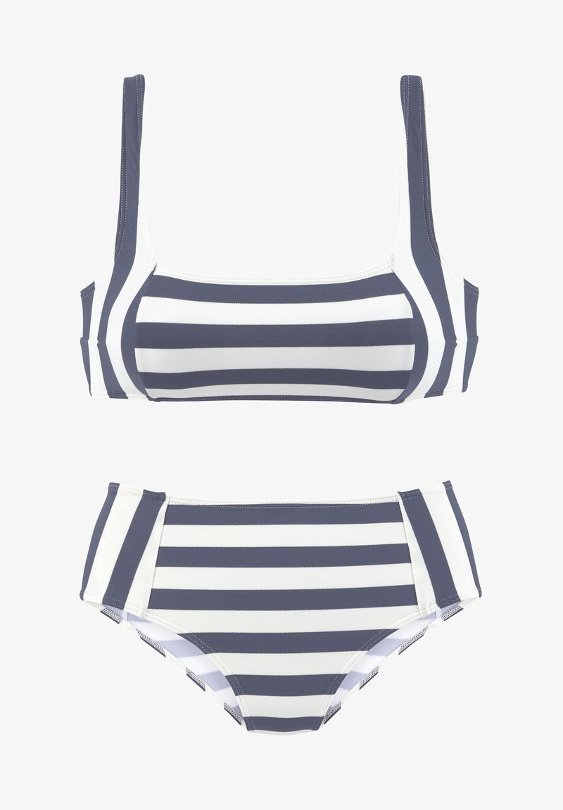 Venice Beach SET - Bikinit - marine/weiß