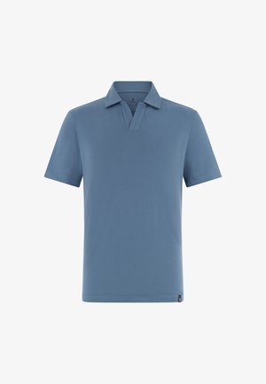 Boggi Milano, BOGGI MILANO PIMA PIQUE OPEN COLLAR POLO PIMA PIQUE OPEN COLLAR POLO - Polokošeľa - light blue